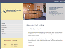 Tablet Screenshot of orthopaedie-sendling.de